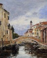 Small Canal in Venice - Eugène Boudin