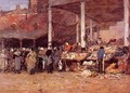 Brussels - the Old Fish Market - Eugène Boudin