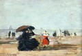 Trouville, Beach Scene III - Eugène Boudin