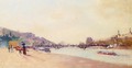 Paris, the Seine and the Pont des Saint-Peres, with the Louvre - Albert Lebourg