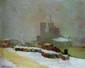 View of Notre Dame, Winter - Albert Lebourg