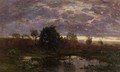 Pond at Sunset - Eugène Boudin