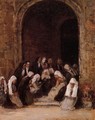 Leaving Mass in Brittany - Eugène Boudin