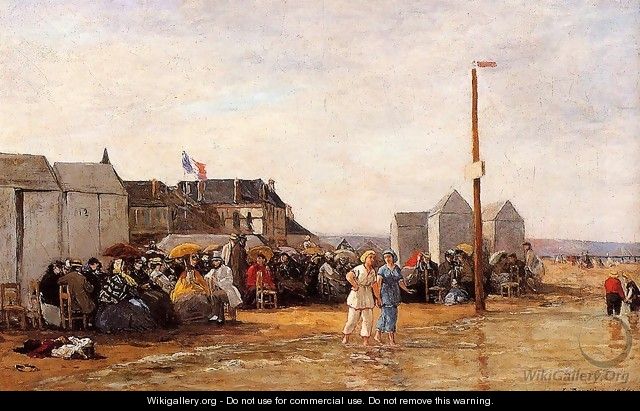 The Bathing Hour at Trouville - Eugène Boudin