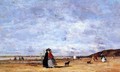 Elegant Women on the Beach - Eugène Boudin