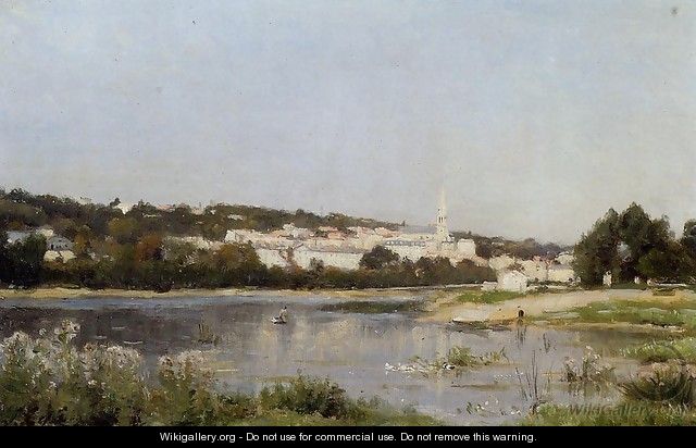 The Banks of the Saine at St. Cloud - Stanislas Lepine
