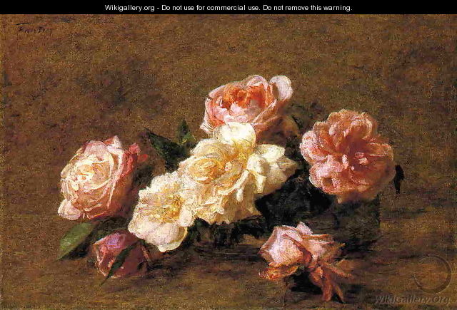 Roses XIV - Ignace Henri Jean Fantin-Latour