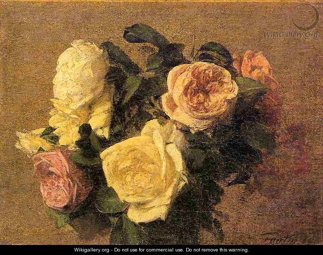 Roses XIII - Ignace Henri Jean Fantin-Latour