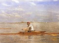 John Biglin in a Single Scull I - Thomas Cowperthwait Eakins