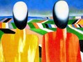 Two peasants - Kazimir Severinovich Malevich