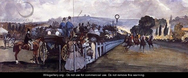 The Races at Longchamp - Edouard Manet