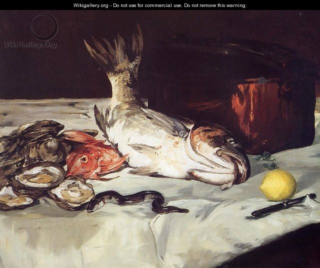 Still Life with Fish - Edouard Manet