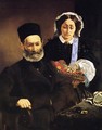 Portrait of Monsieur and Madame Manet - Edouard Manet