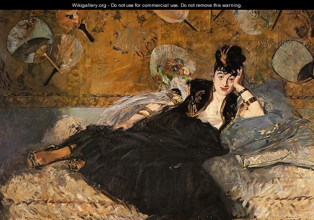 Lady with Fans, Portrait of Nina de Callais - Edouard Manet