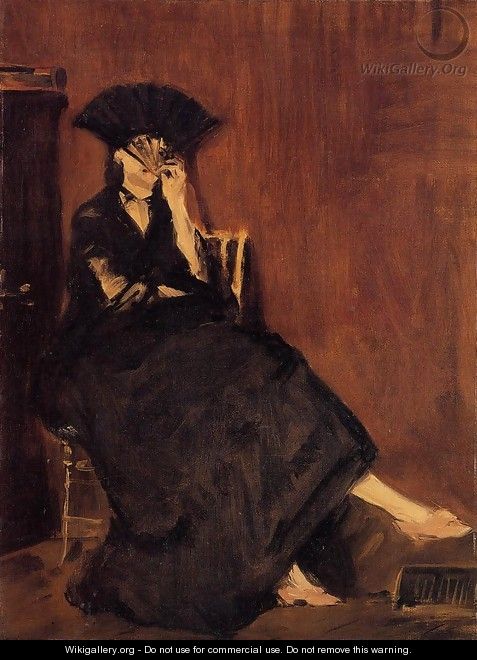 Berthe Morisot with a Fan - Edouard Manet