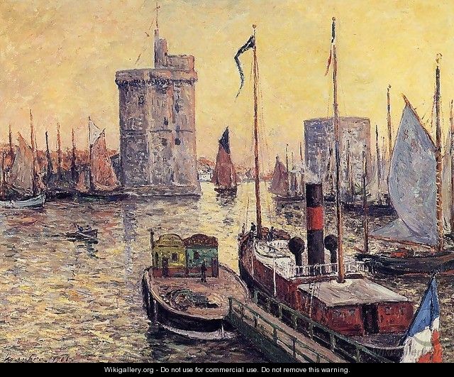 The Port of La Rochelle at Twilight - Maxime Maufra