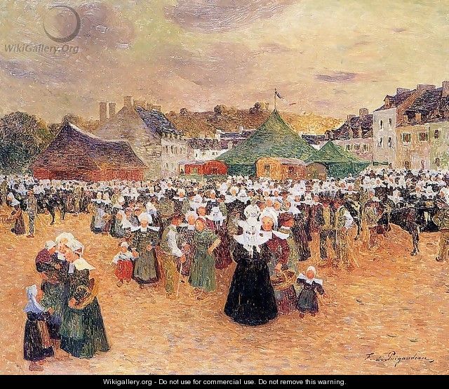 The Fair at Pont-Aven - Ferdinand Loyen Du Puigaudeau