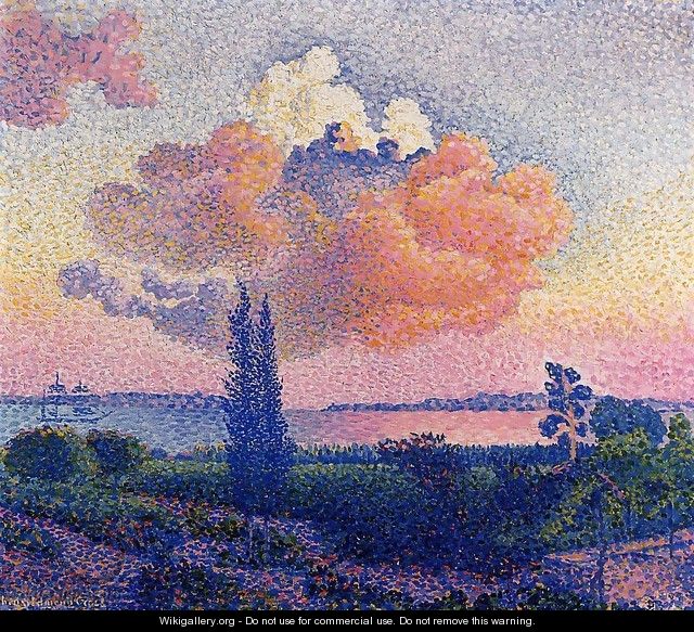 The Pink Cloud - Henri Edmond Cross