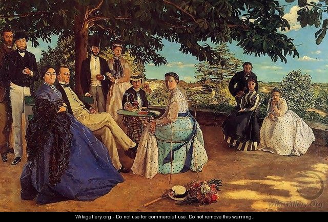 The Family Gathering - Jean Frédéric Bazille