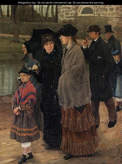 On the Way to Church - Lauritz Andersen Ring
