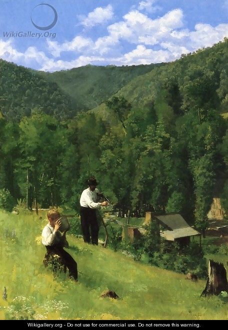 The Farmer and His Son at Harvesting - Thomas Anshutz
