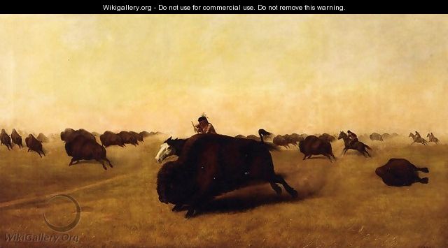 Buffalo Hunt - William Jacob Hayes
