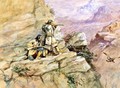 Hunting Big Horn Sheep - Charles Marion Russell