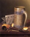 Still Life with Mug, Pipe and New York Herald - William Michael Harnett