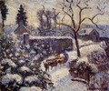 The Effect of Snow at Montfoucault - Camille Pissarro