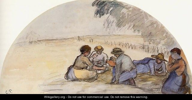 The Picnic - Camille Pissarro