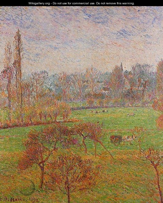 Morning, Autumn, Efagny - Camille Pissarro