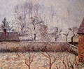 Landscape, Frost and Fog, Eragny - Camille Pissarro