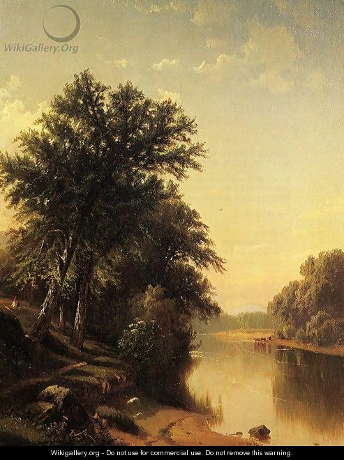 By the River - Alfred Thompson Bricher