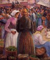 Market at Pontoise - Camille Pissarro