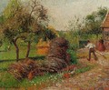 Mother Lucien's Yard - Camille Pissarro