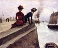 On the Jetty; Le Havre - Norbert Goeneutte