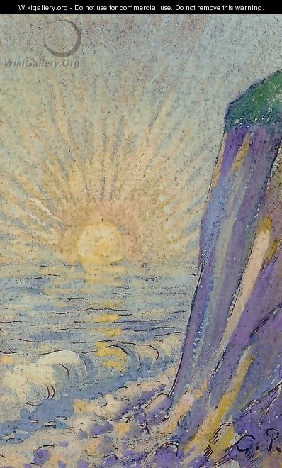 Sunrise on the Sea - Camille Pissarro