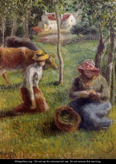 Cowherd - Camille Pissarro
