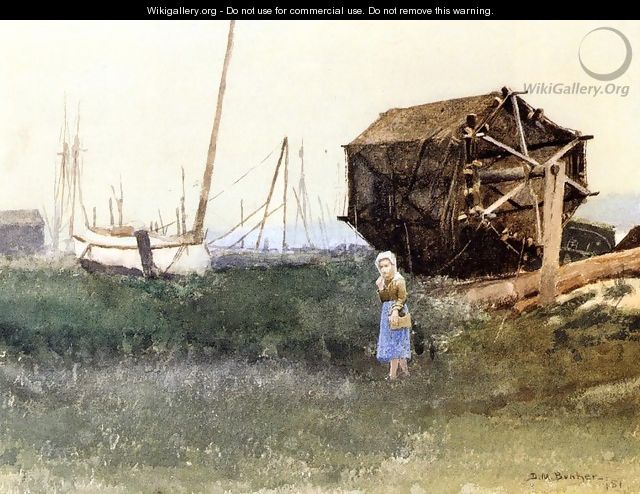 The Fisher Girl, Nantucket - Dennis Miller Bunker