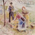 Harvesting Potatos - Camille Pissarro