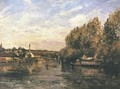 Le Grenouillere at Bougival - Camille Pissarro