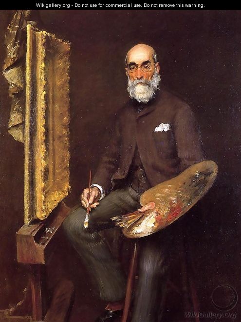Portrait of Worthington Whittredge - William Merritt Chase
