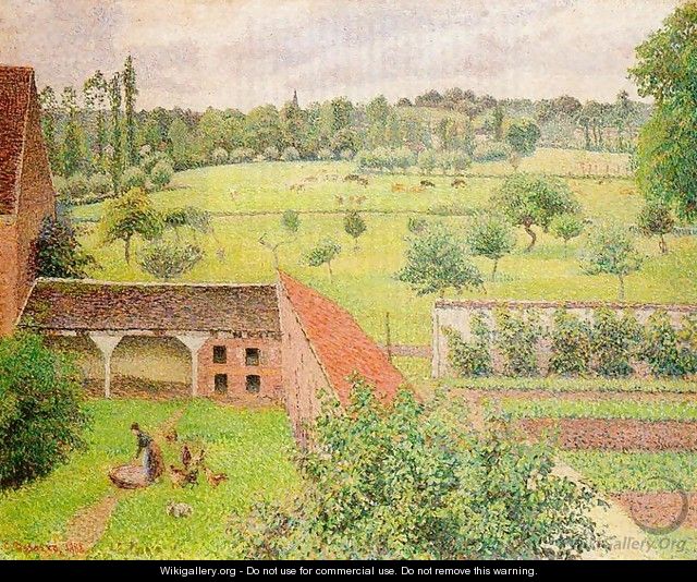 View from My Window, Eragny - Camille Pissarro