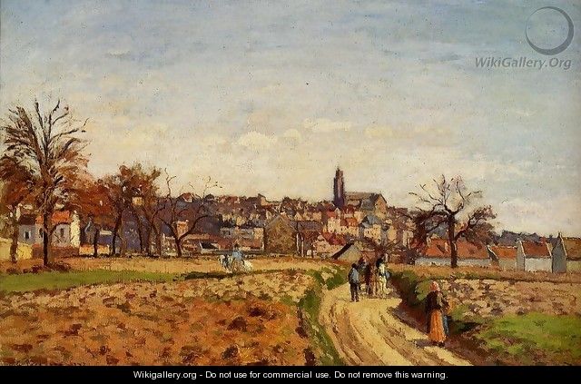 View of Pontoise - Camille Pissarro