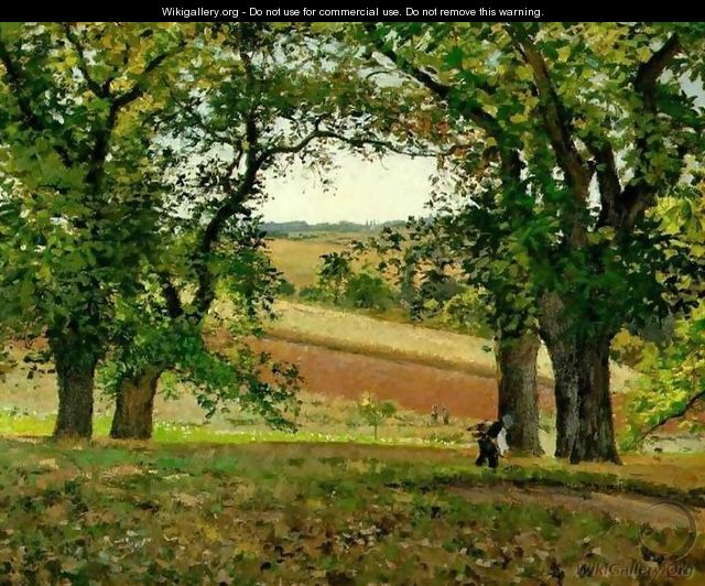 Chestnut Trees at Osny - Camille Pissarro