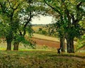 Chestnut Trees at Osny - Camille Pissarro