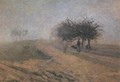 Misty Morning at Creil - Camille Pissarro