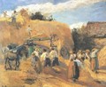 The Threshing Machine - Camille Pissarro