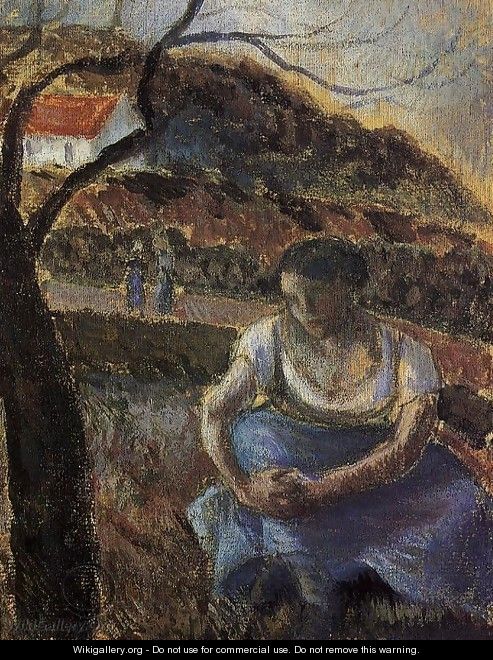 Seated Peasant Woman - Camille Pissarro