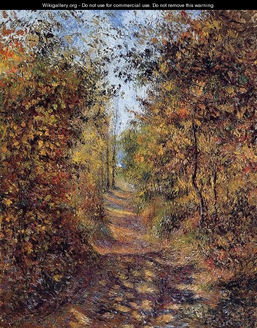 A Path in the Woods, Pontoise - Camille Pissarro